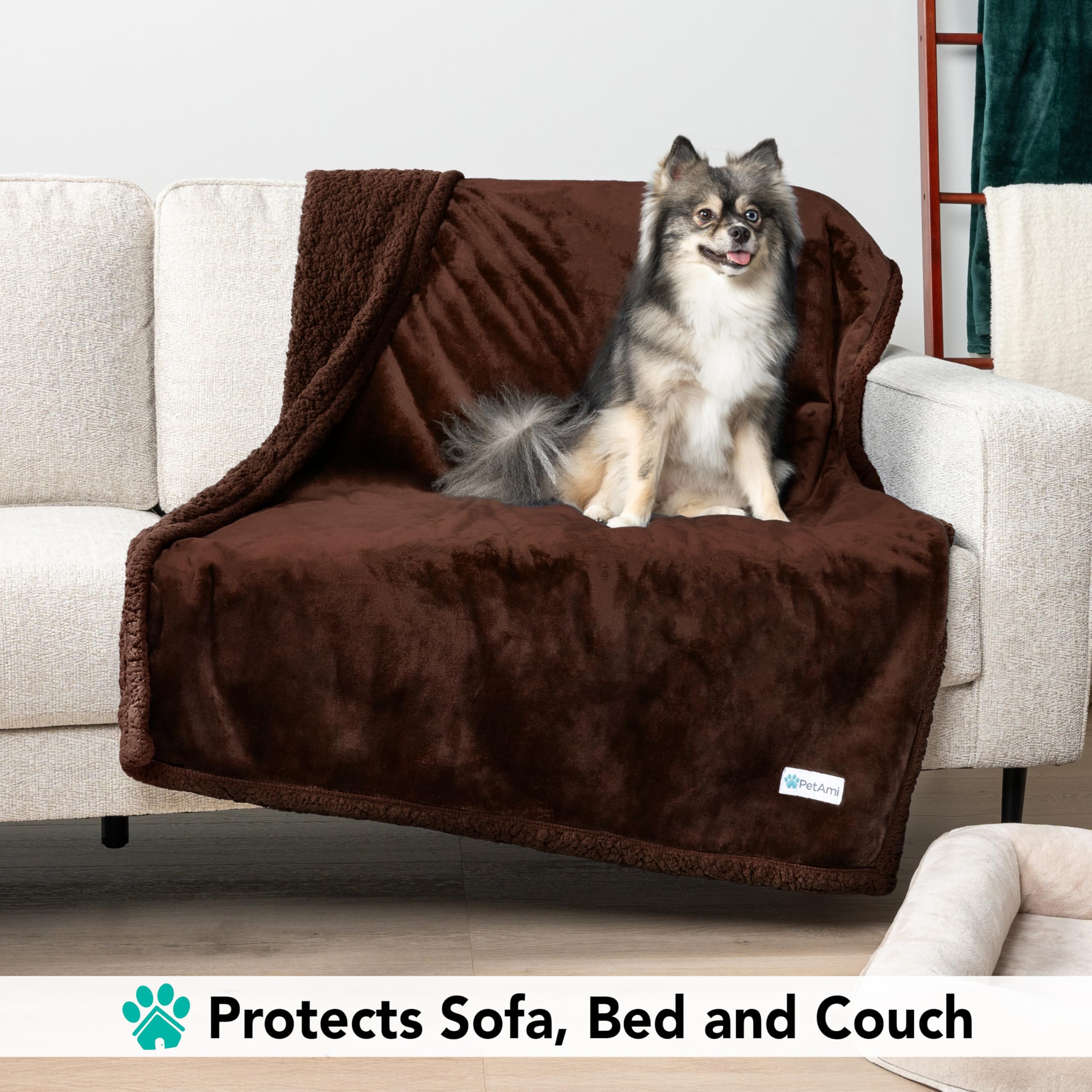 Petami Dog Blanket For Small Medium Dogs, Pet Bed Blanket Cat Puppy Kitten, Fleece Furniture Couch Cover Protector Sofa Car, Sof